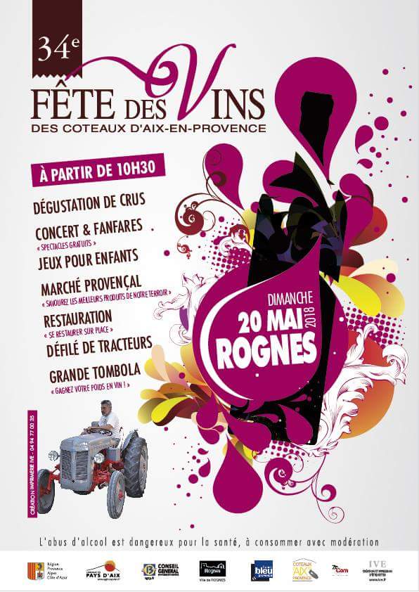 Fête du vin à Rognes !! Dimanche 20 Mai !!