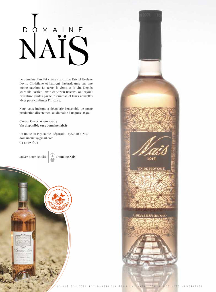 New article in Rosés en Provence. Available at the cellar.