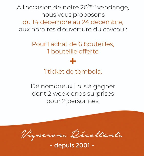 Pour nos 20éme vendange !! appuyer sur plus
