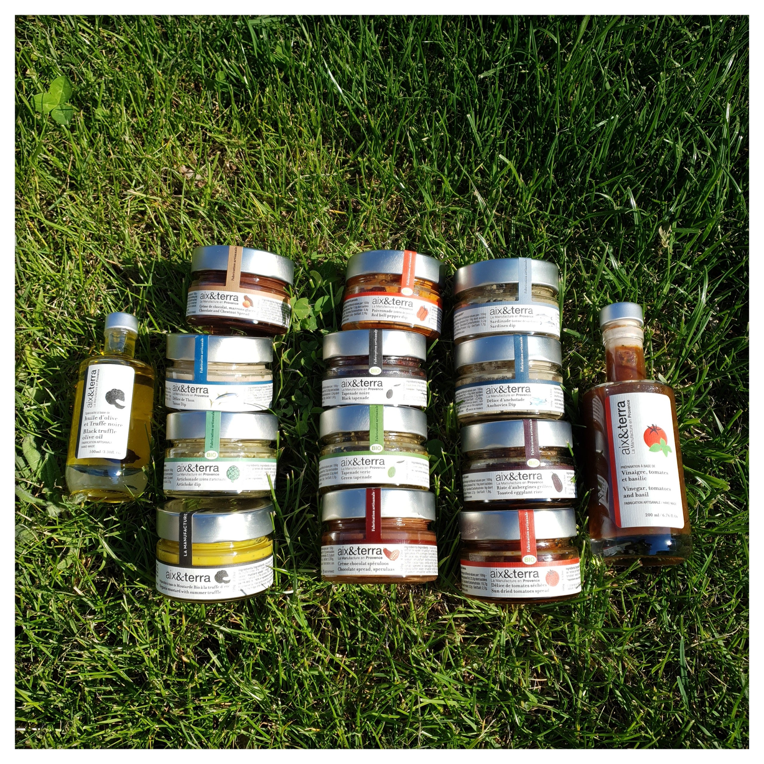 Nouveautés Au domaine Les produits aix&terra
